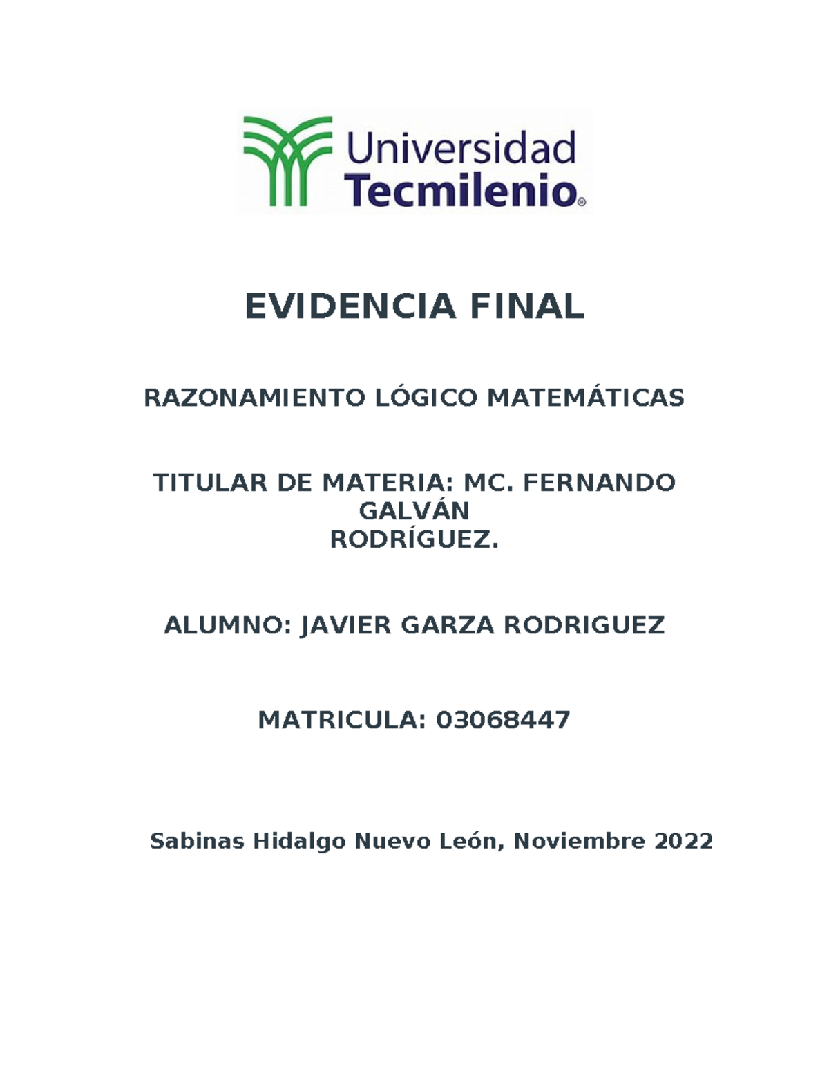 Evidencia final base razonamierto logico matematico - EVIDENCIA FINAL ...