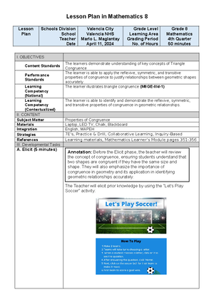 Abeliannnn - lesson plan - Queenie I. Dela Cruz BSED-3 MATH DEFINE AND ...