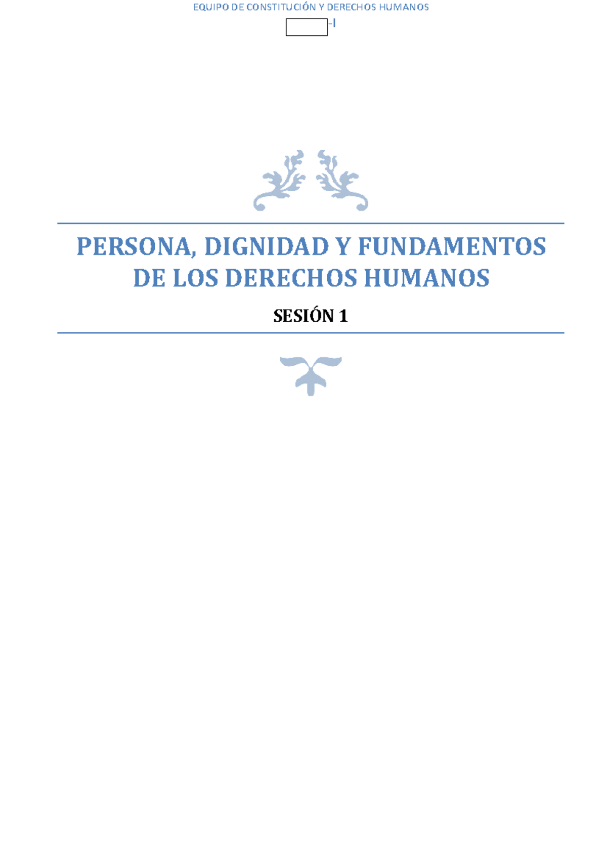 Persona- Dignidad Y Ddhhs- Lectura - PERSONA, DIGNIDAD Y FUNDAMENTOS DE ...
