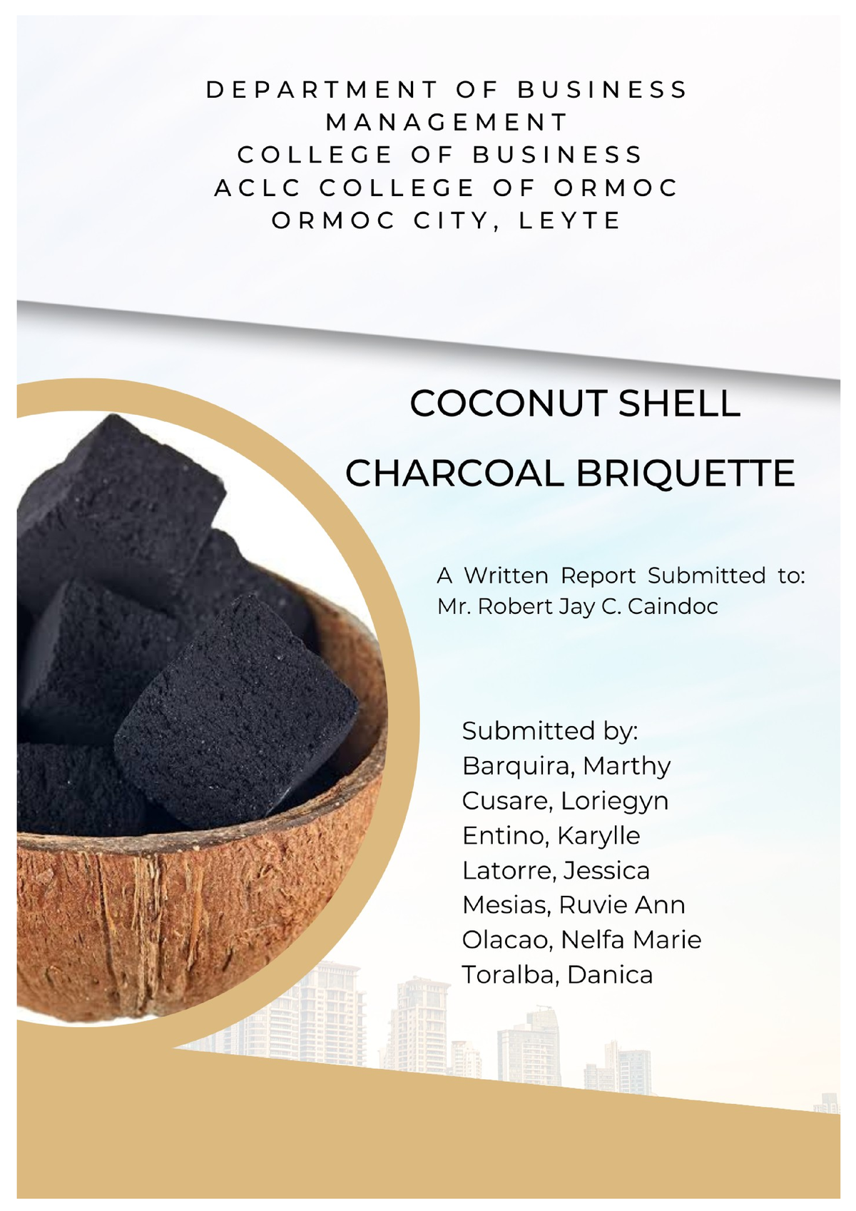 coconut shell charcoal business plan