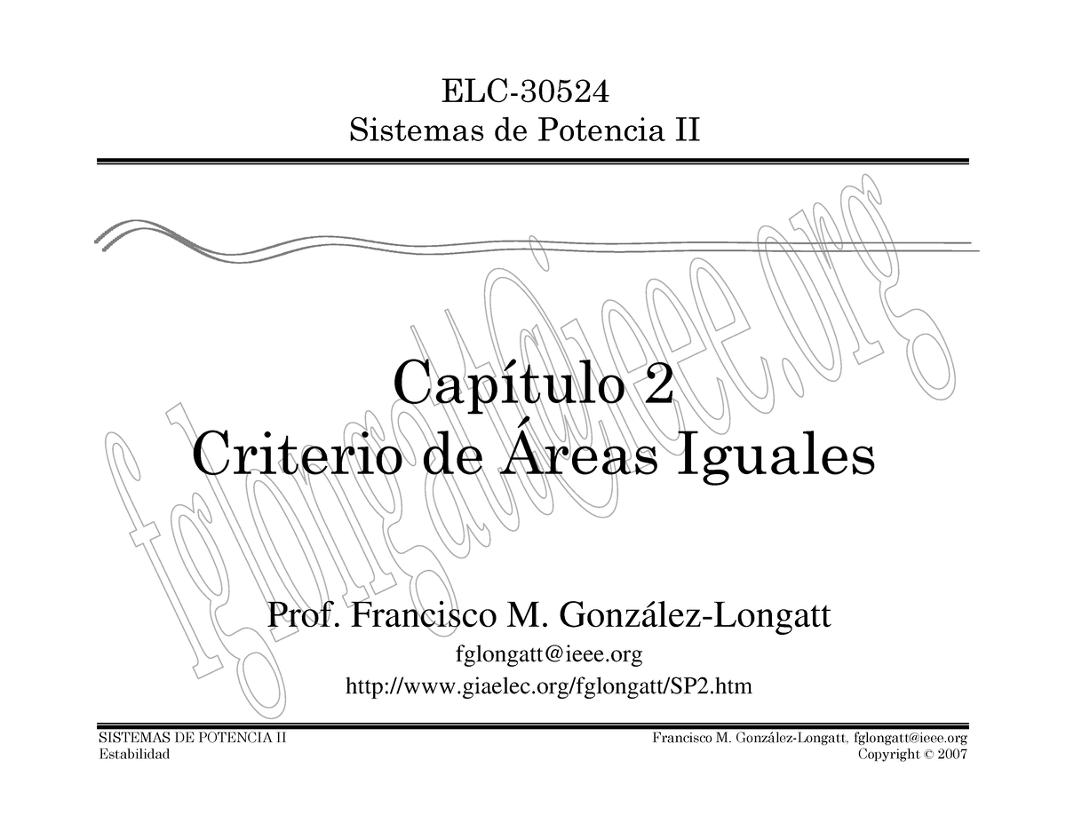 PPTCapitulo 2 - Temas - SISTEMAS DE POTENCIA II Francisco M. Gonz·lez ...