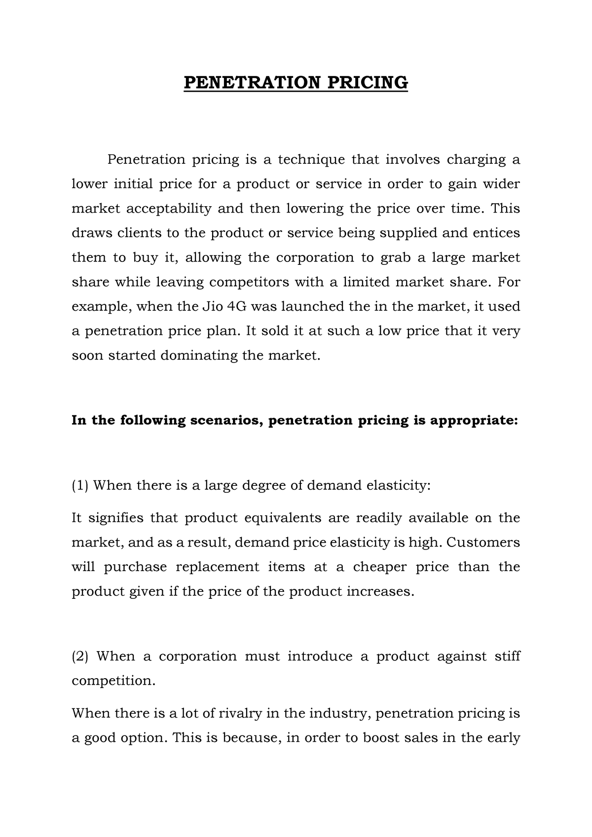 Penetration and Skimming Pricing Strategies - Marketing Management ...