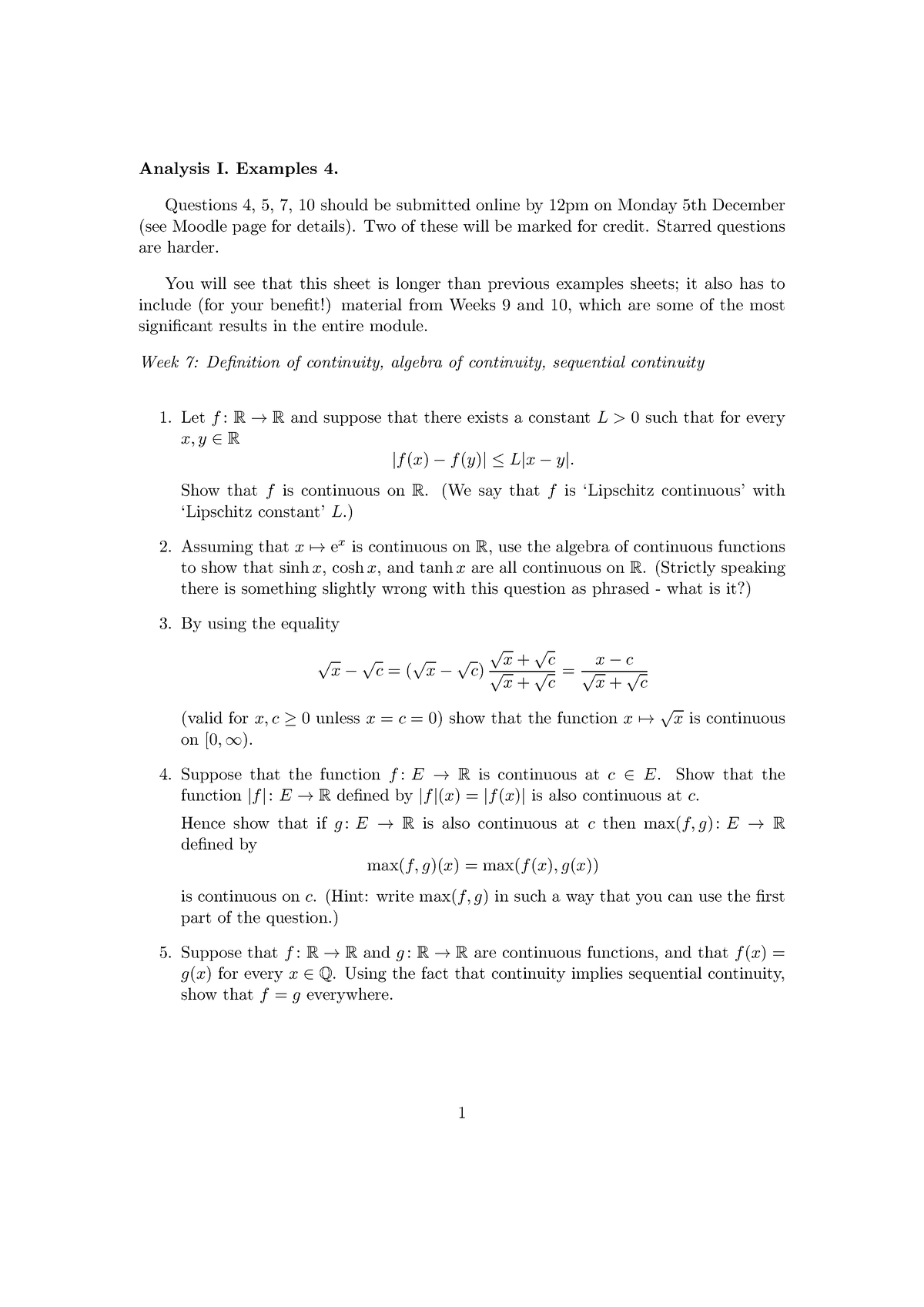 the assignment analysis