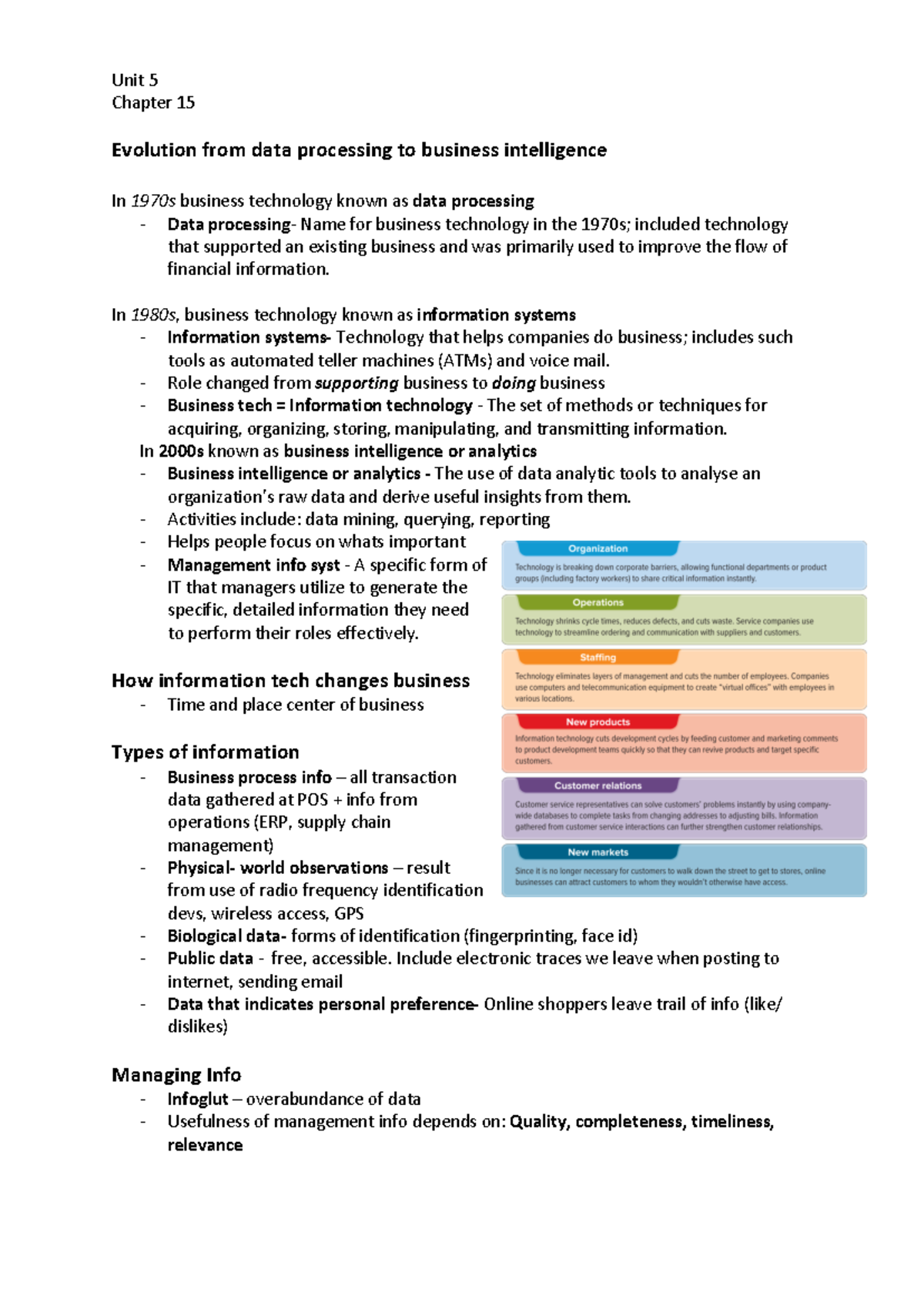 Unit 5 - unit 5 summary - Unit 5 Chapter 15 Evolution from data ...