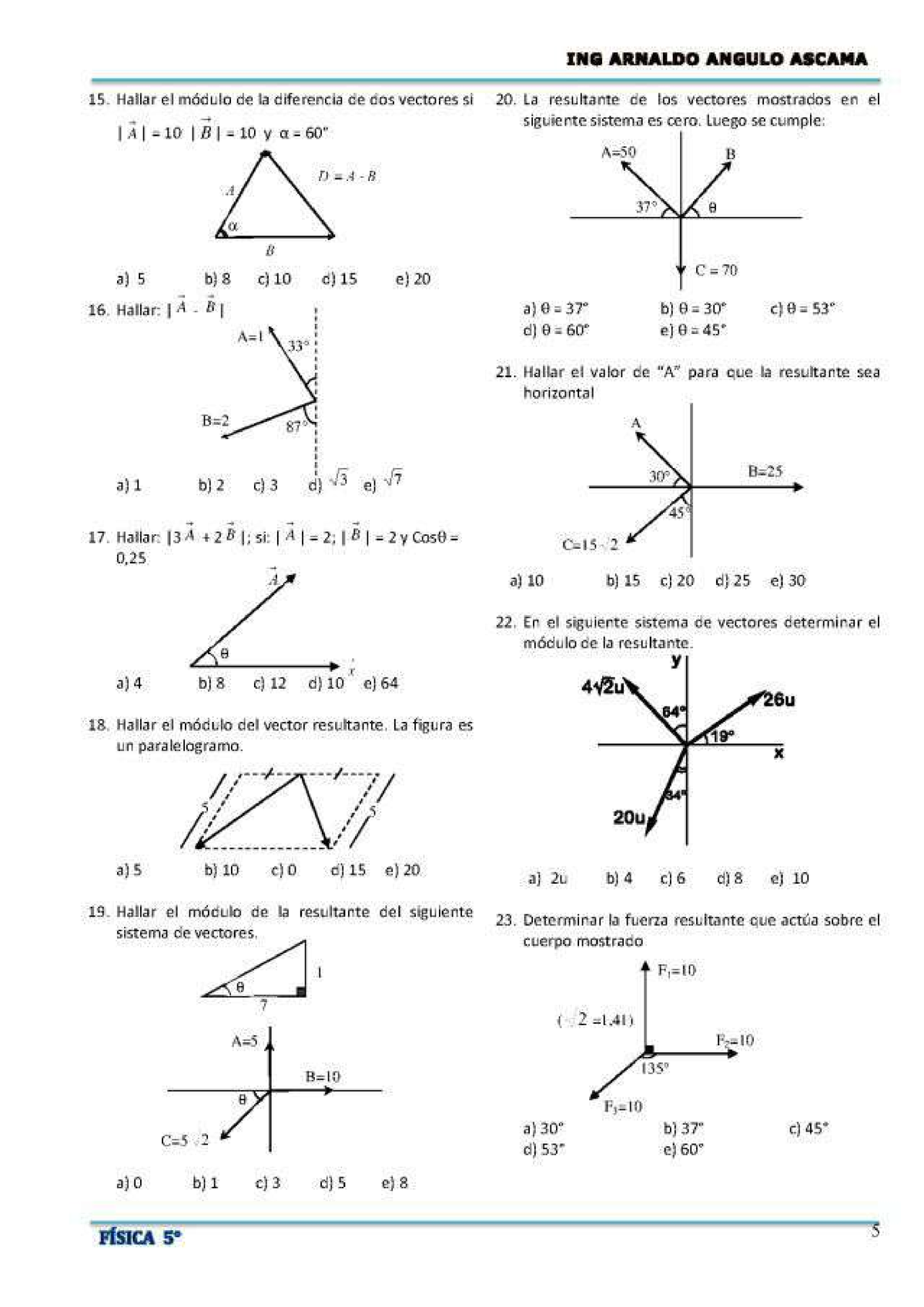 Fisica - Algebra fichas - Studocu