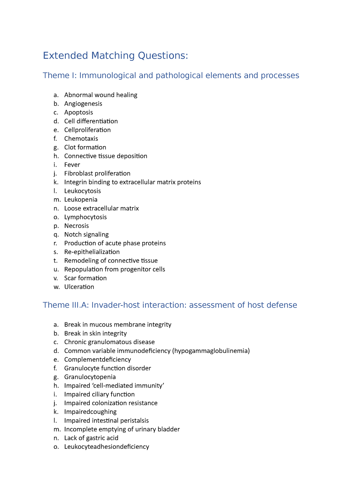 extended-matching-questions-extended-matching-questions-theme-i