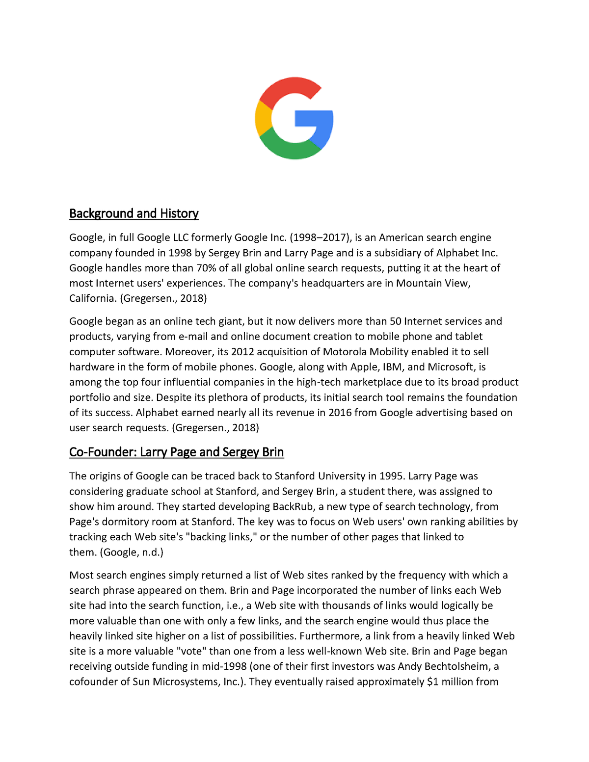 google csr case study