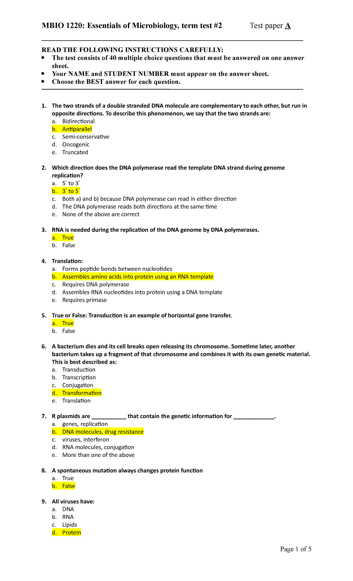 Midterm 2 Practice Answers Fall 2020 - READ THE FOLLOWING INSTRUCTIONS ...