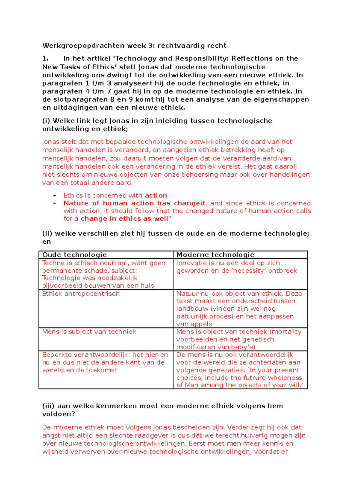 Werkgroepopdrachten Week 3 - In Paragrafen 1 T/m 3 Analyseert Hij De ...