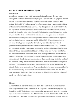 Human impacts river - GEOG101 Human Impacts on Rivers LAB 5 - Worksheet ...