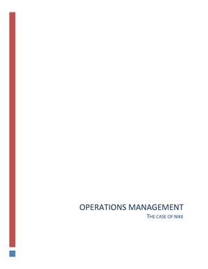 nike operations management