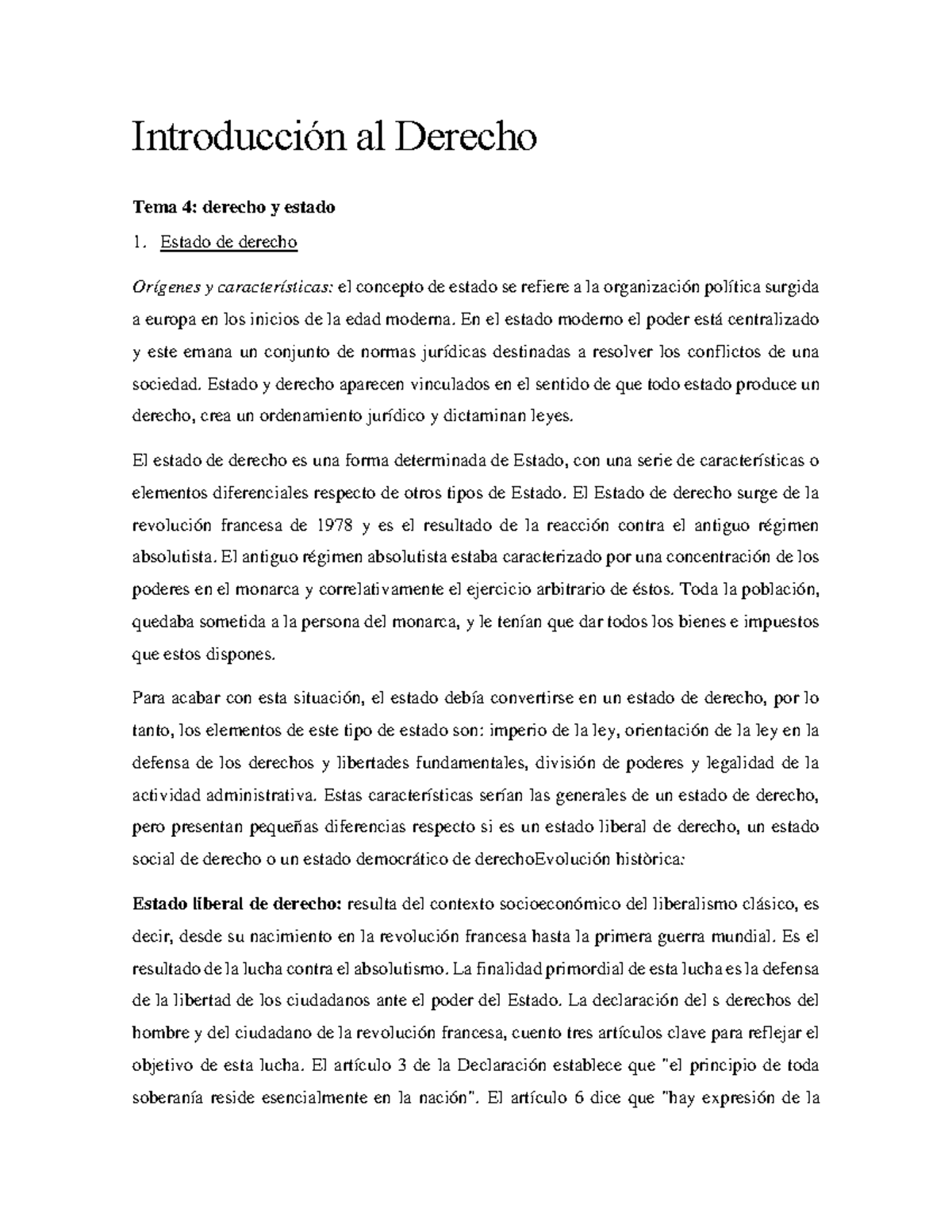 TEMA 4. DERECHO Y ESTADO - Al Derecho Tema 4: Derecho Y Estado 1 ...