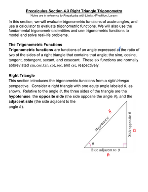 4-03 Right Triangle Trigonometry