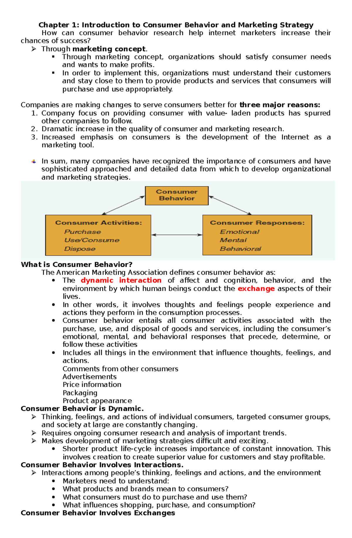 1 Introduction To Consumer Behavior And Marketing Strategy Through 1 Introduction To Consumer Behavior And Marketing Strategy Through