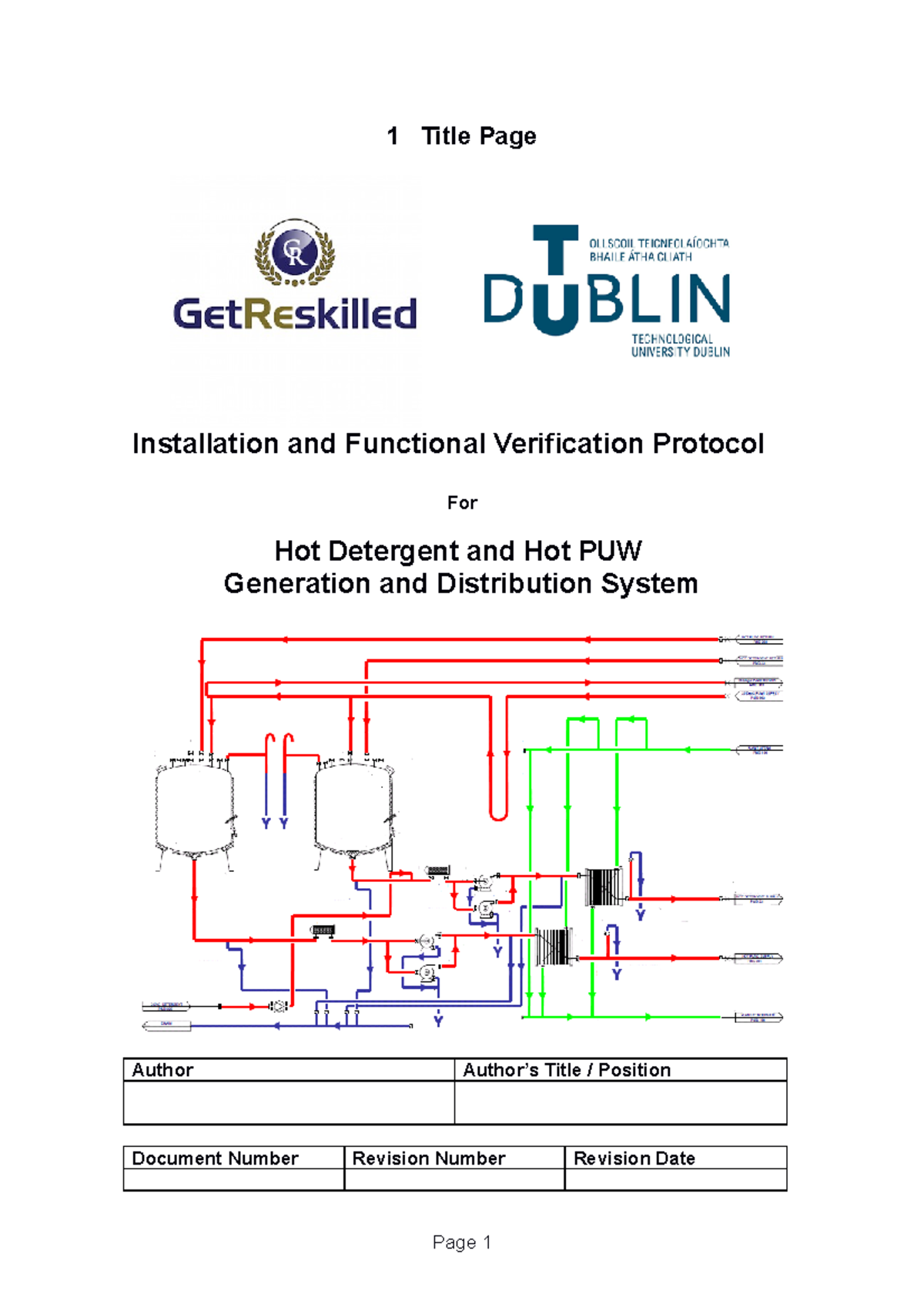 Verification Protocol Template - VOMP3002 - Assignment - Rev 008 - 1 ...