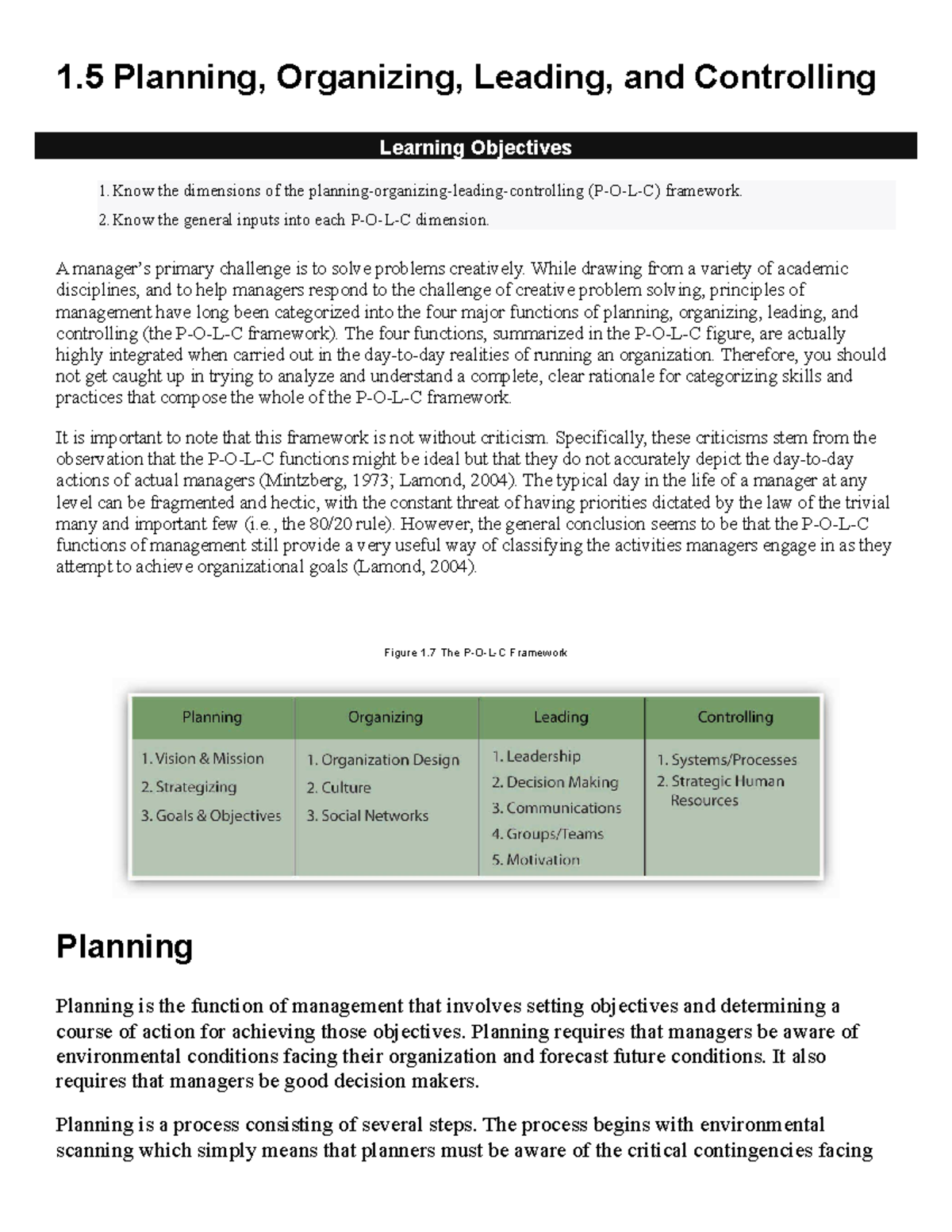 Planning Process - For Future Engineer - 1 Planning, Organizing ...