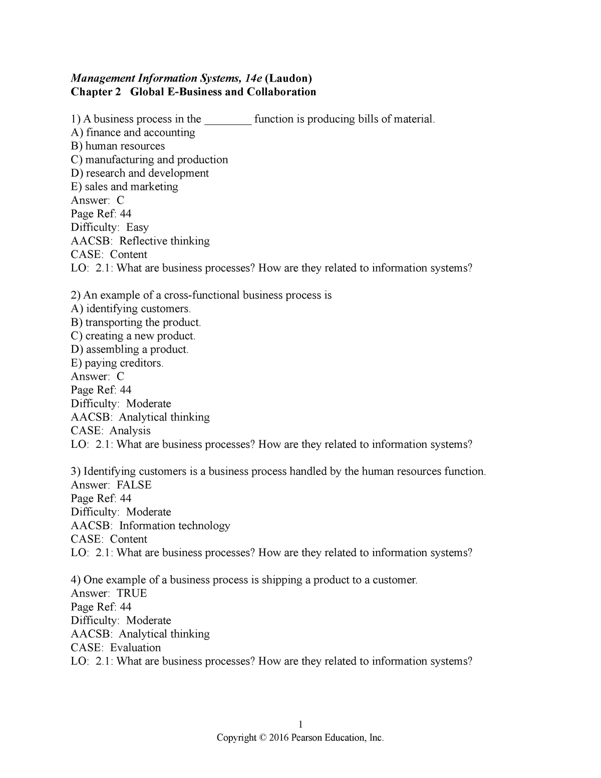 MANAGEMENT INFORMATION SYSTEMS---:::Chapter 2