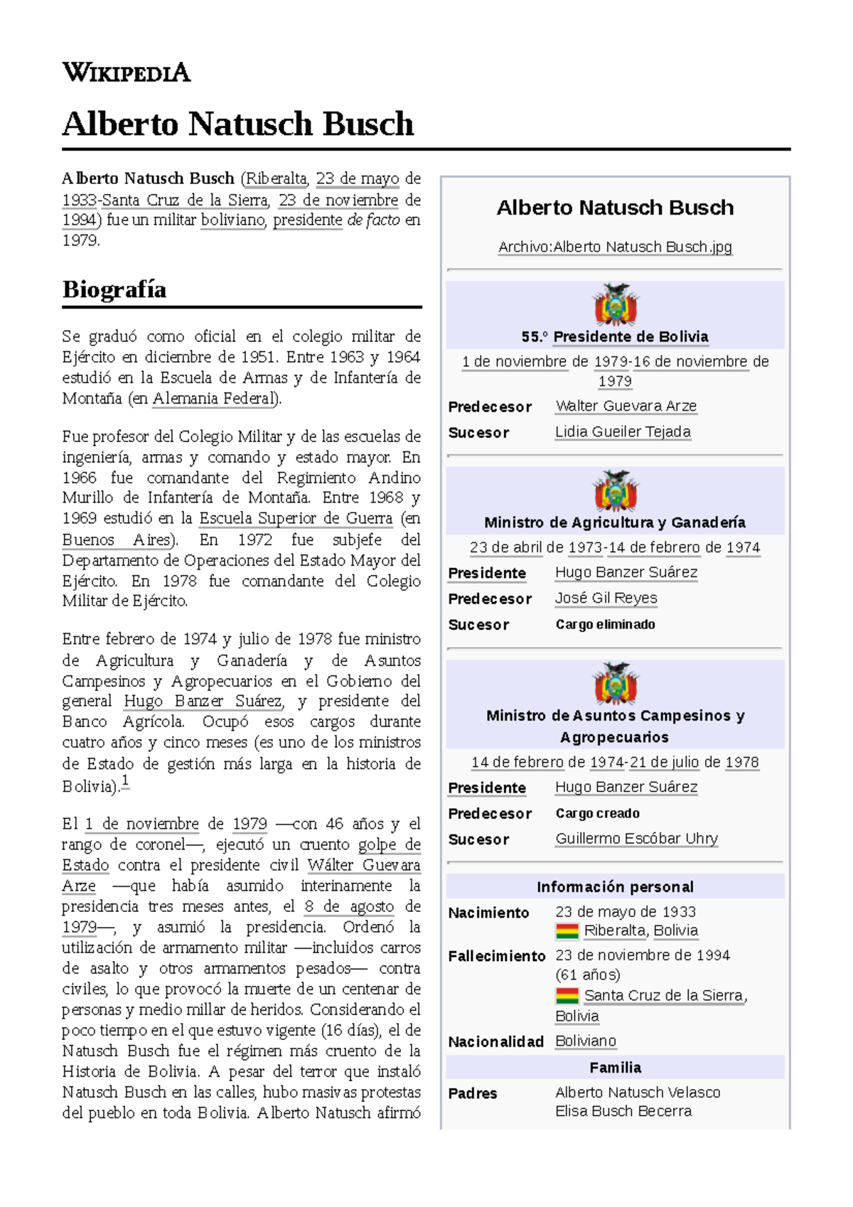Alberto Natusch Busch - Alberto Natusch Busch Archivo:Alberto Natusch ...