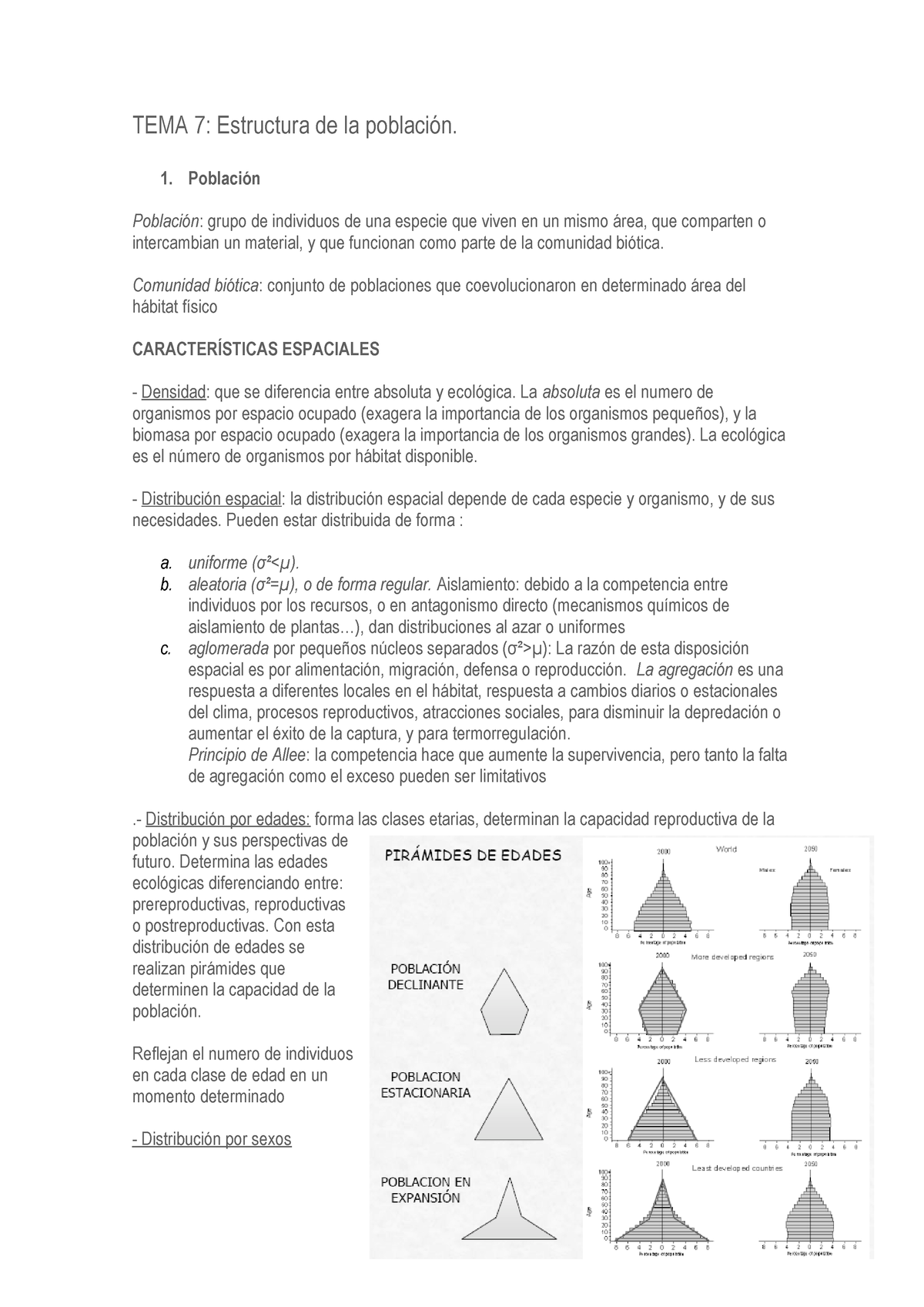 Tema 7 Apuntes 7 Ecologia Uam Studocu