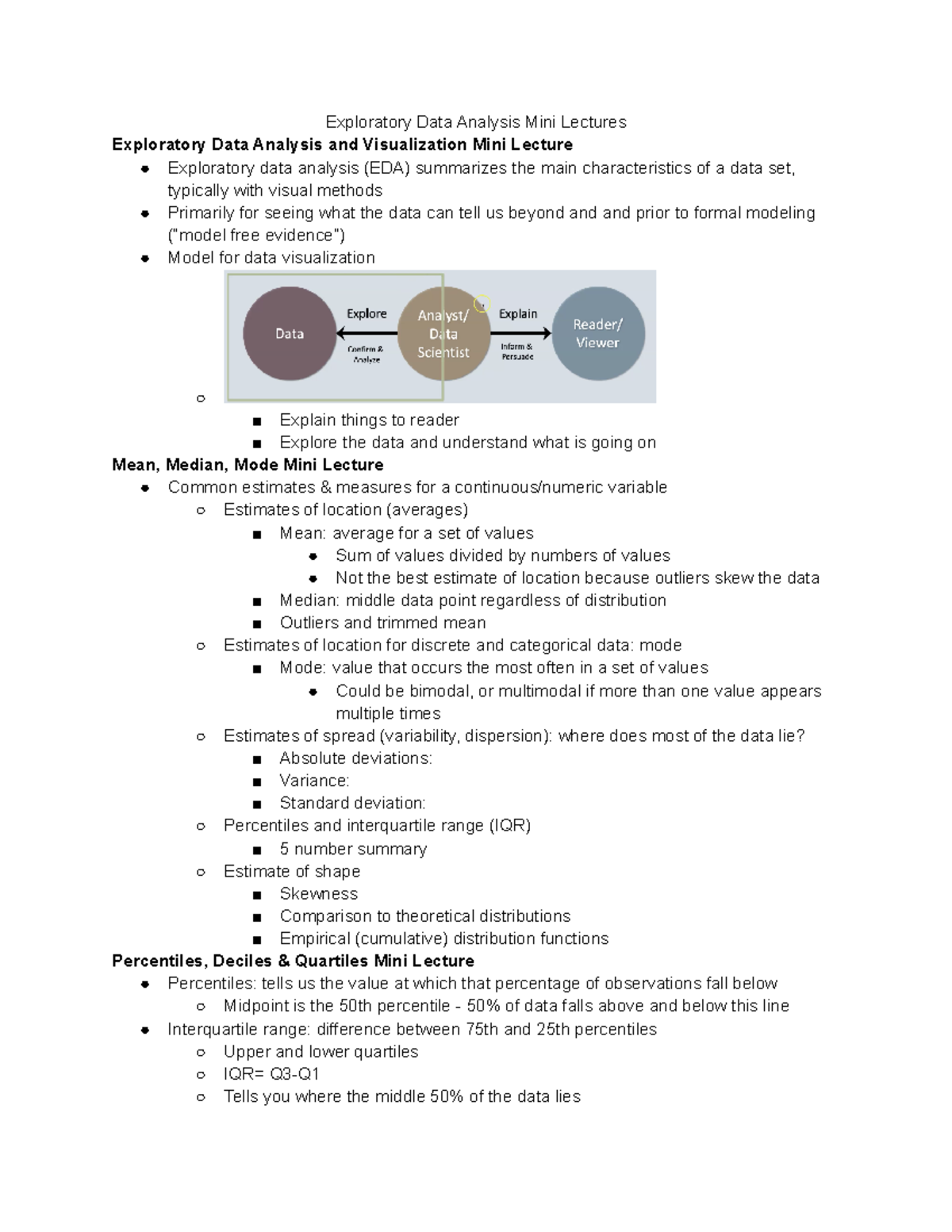 Exploratory Data Analysis Mini Lectures - Exploratory Data Analysis ...