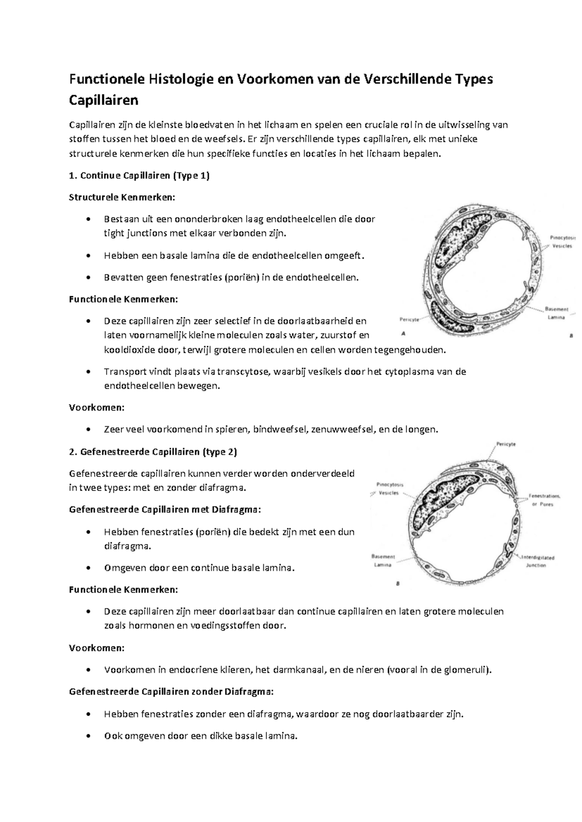 Histo vragen opgelost - Functionele Histologie en Voorkomen van de ...