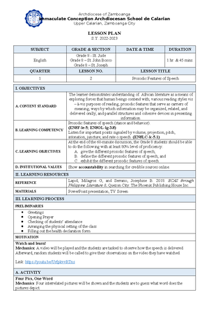 Detailed lesson plan in Mathematics Grade 10 - MATHEMATICS 7 3rd ...