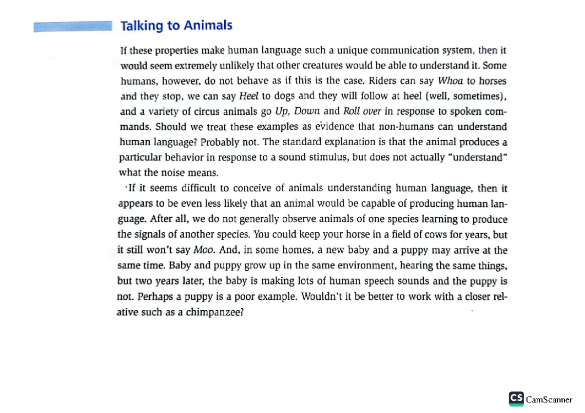 Animal-Language - It is all about the animal language. - BS Psychology ...