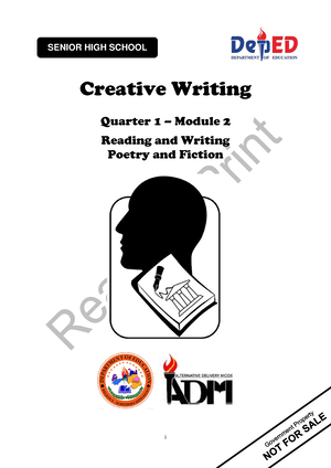 Creative Writing Module 2, PDF, Metre (Poetry)