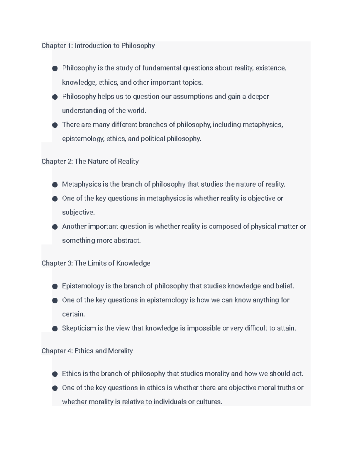 Intro To Philosophy - Chapter 1: Introduction To Philosophy Philosophy ...