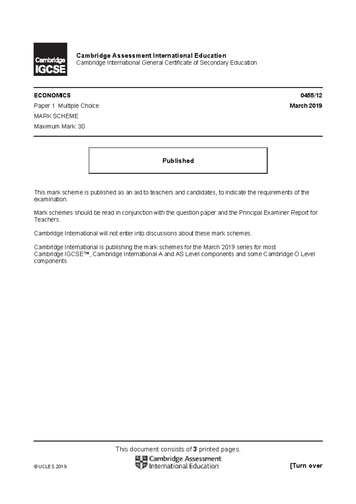 0455 m19 ms 12 - English - This document consists of 3 printed pages ...