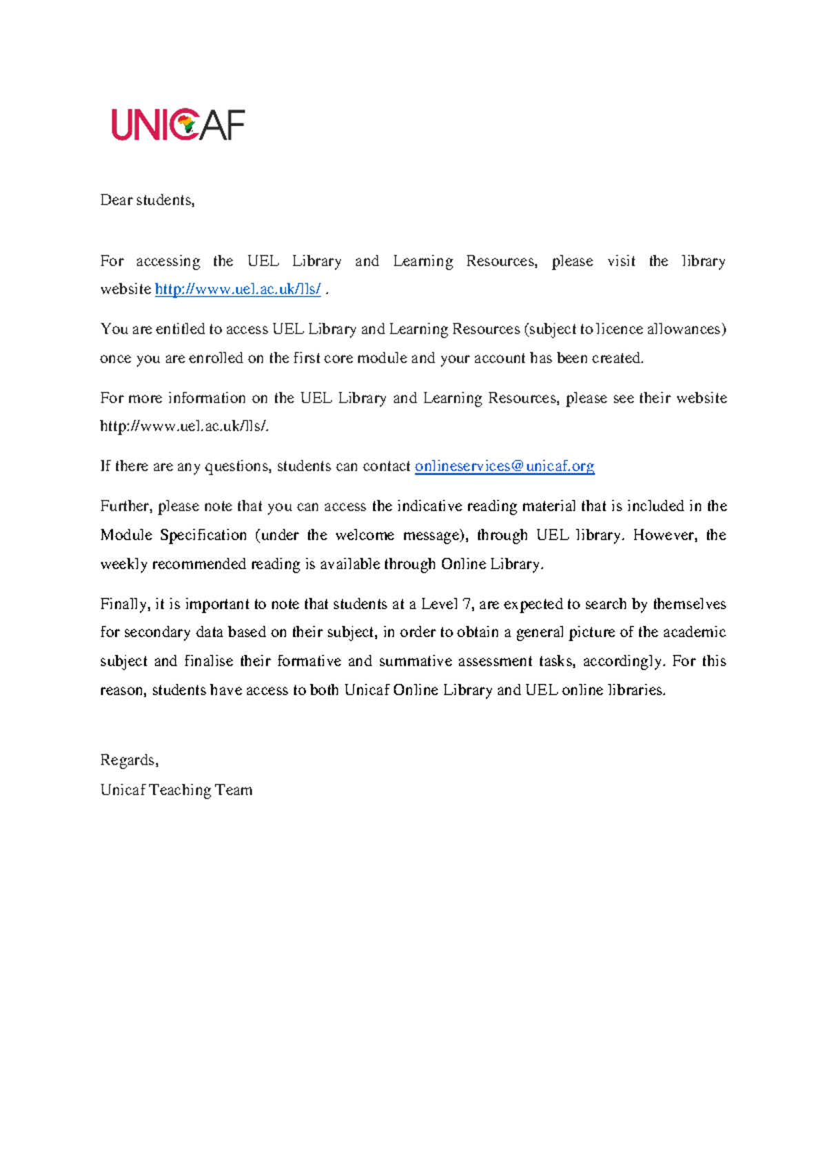 Access to UEL Library - Marketing in the Digital Age - Dear students ...