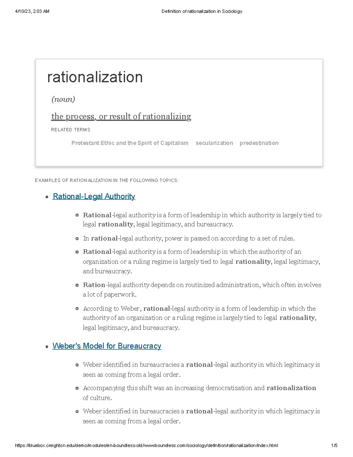 Definition Of Rationalization In Sociology - Rationalization (noun) The ...