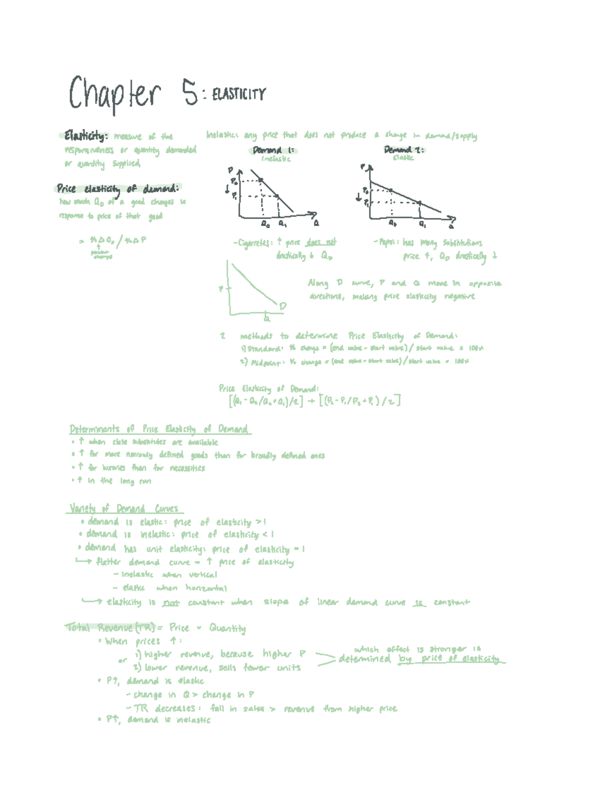 Micro Chapter 5-Elasticity - Chapter 5 elasticity Elasticity measure ...