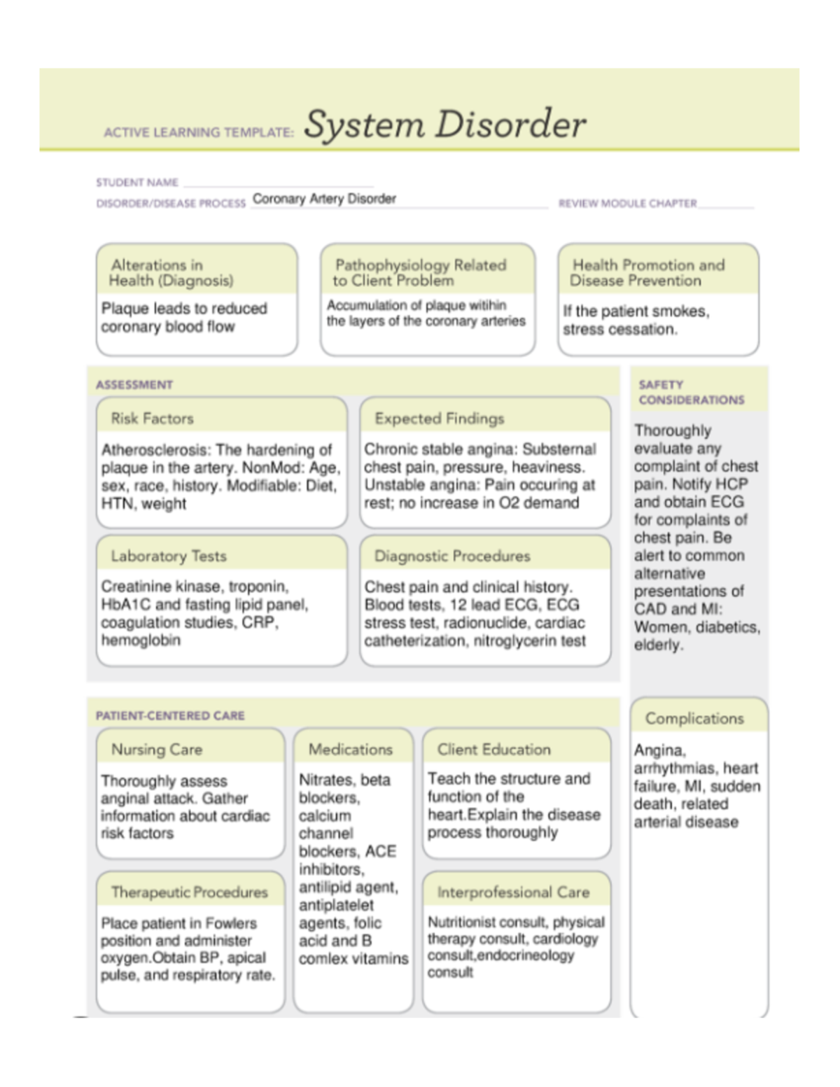 8 Ati Template - Ati Remediation - Active Learning Template System 