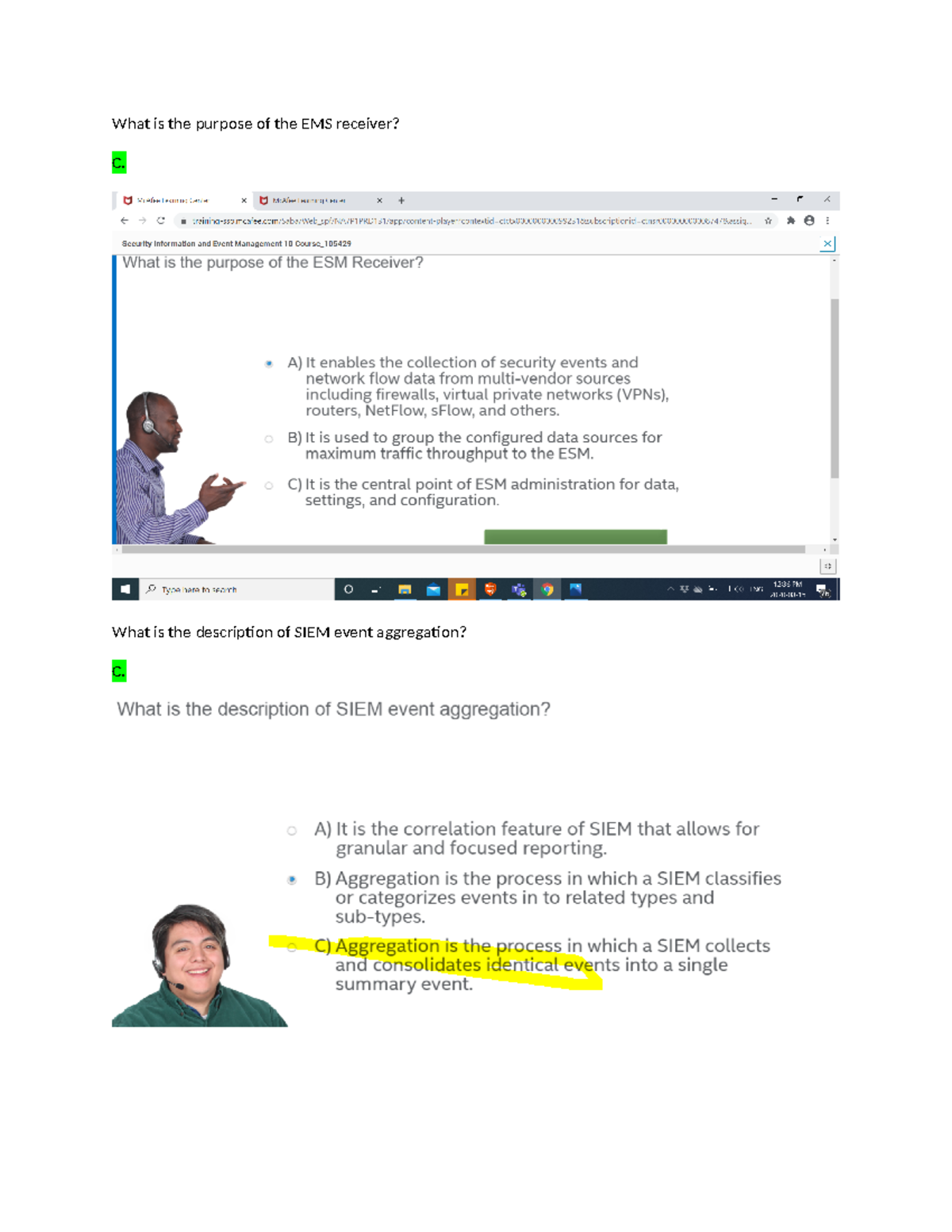 Moa 4 sample questions sistemas What is the purpose of the EMS