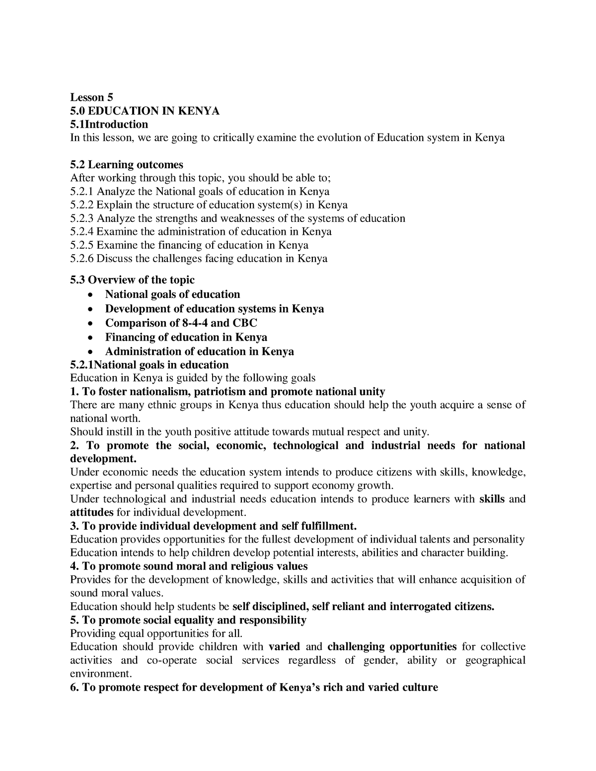 list of legal documents in education in kenya pdf