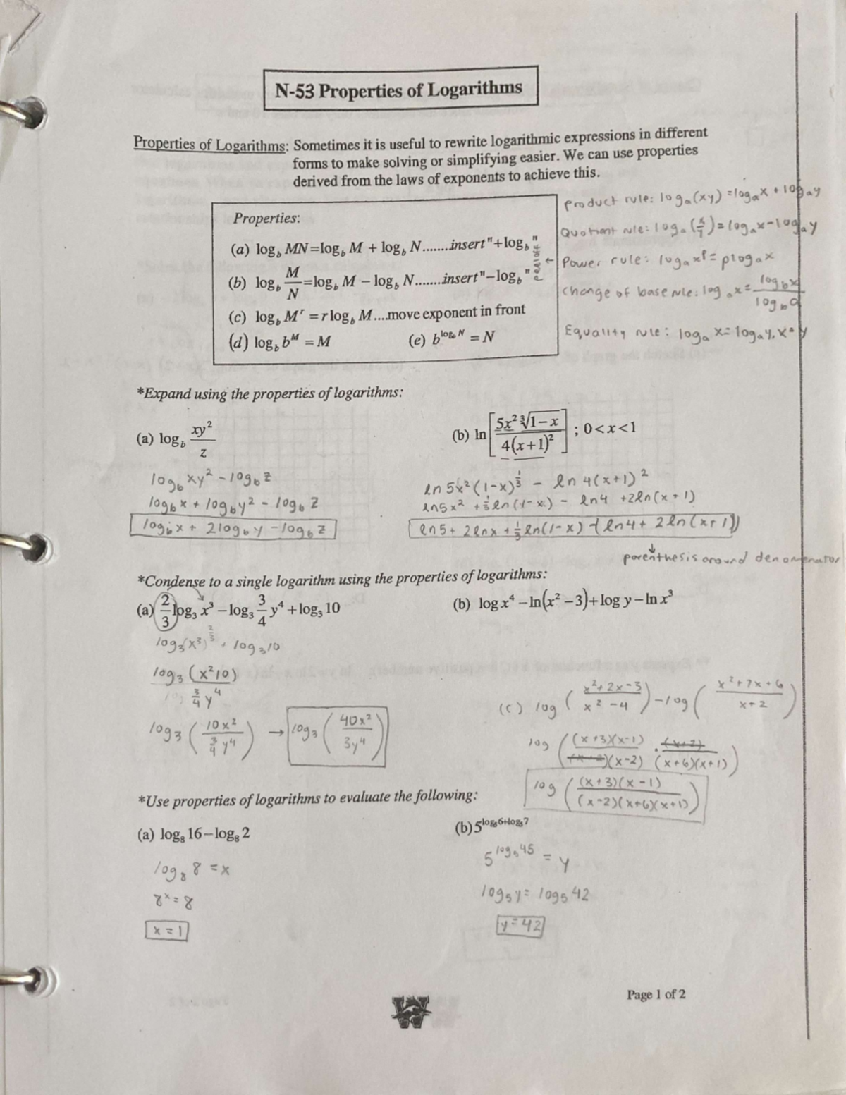 properties-of-logarithms-math-130-studocu