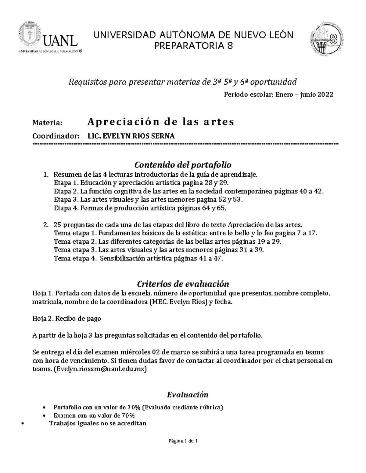 Portafolio Artes - UNIVERSIDAD AUT”NOMA DE NUEVO LE”N PREPARATORIA 8 ...