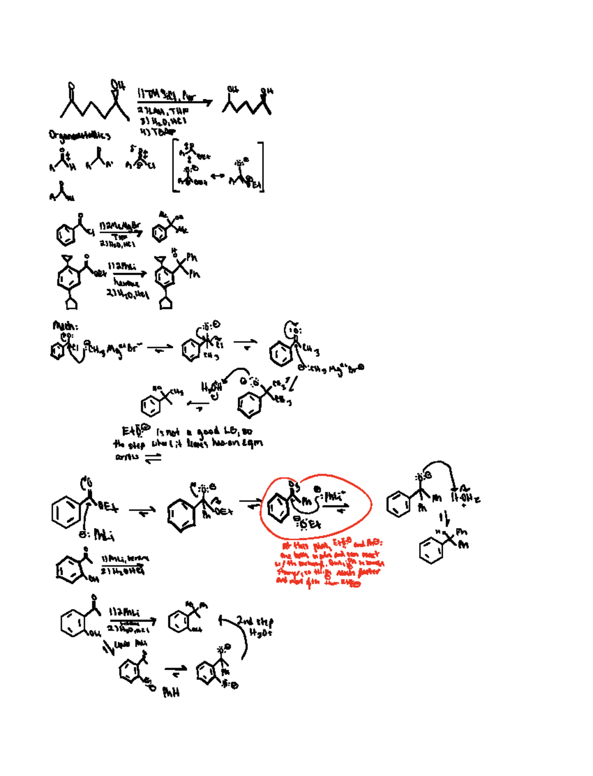 Note Jan 18, 2023 - Dr. Modarelli's Lec, With LiAlH4 And NaBH4 - Is In ...