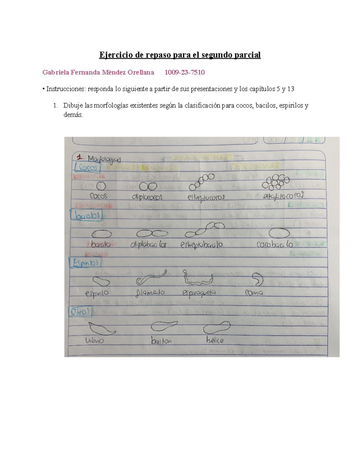 Repaso para el segundo parcial - Ejercicio de repaso para el segundo ...