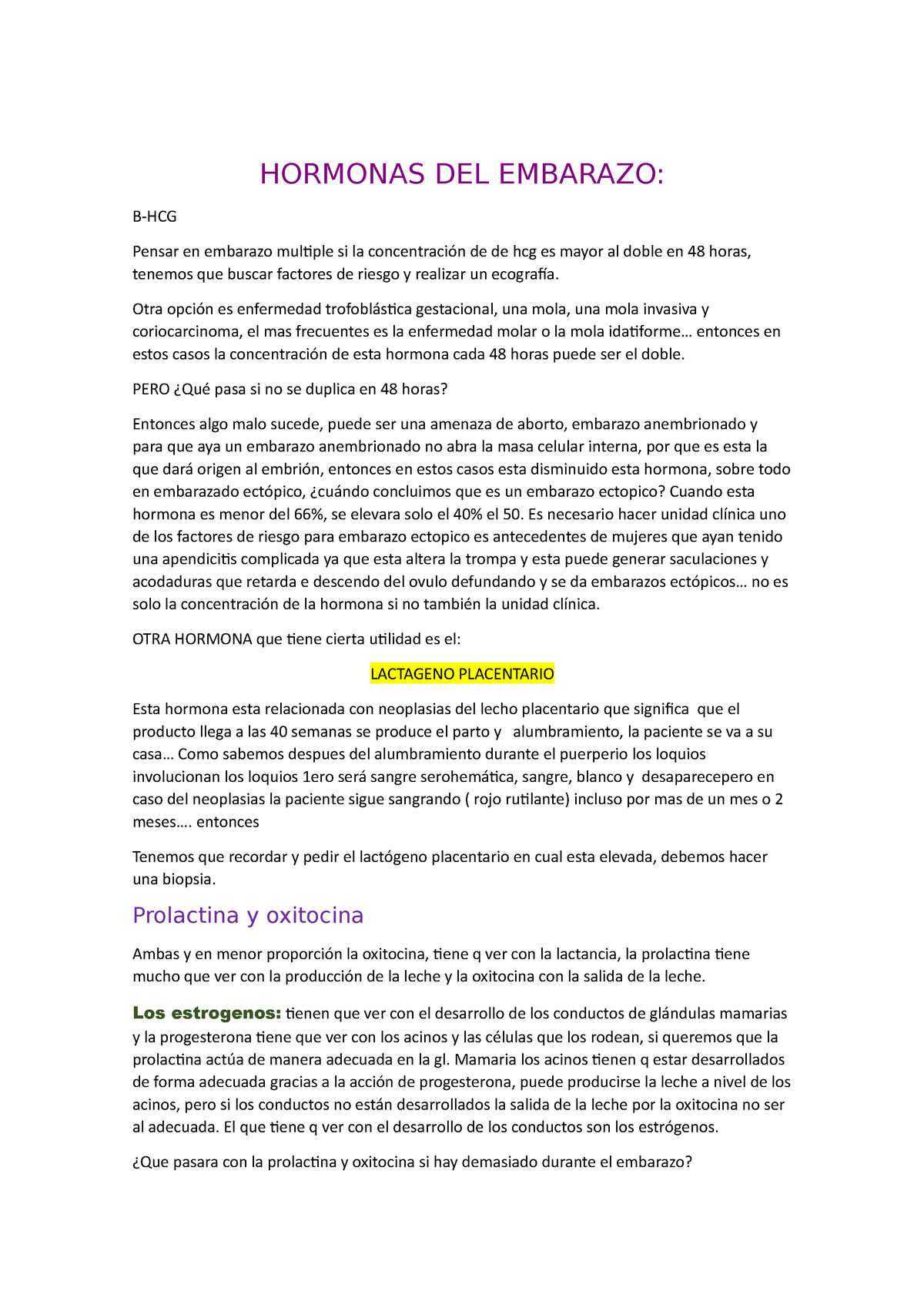 Hormonas DEL Embarazo - HORMONAS DEL EMBARAZO: B-HCG Pensar En Embarazo ...