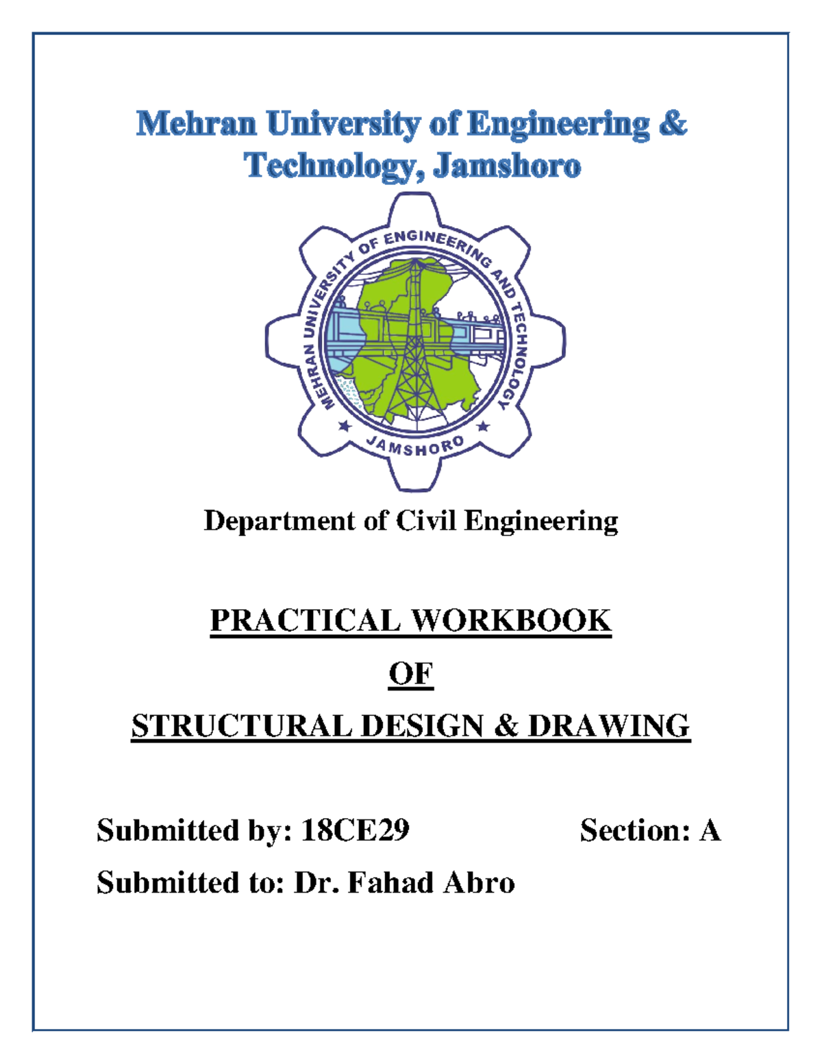 Practical 1 and 2 - Lecture notes 1-10 - Department of Civil ...