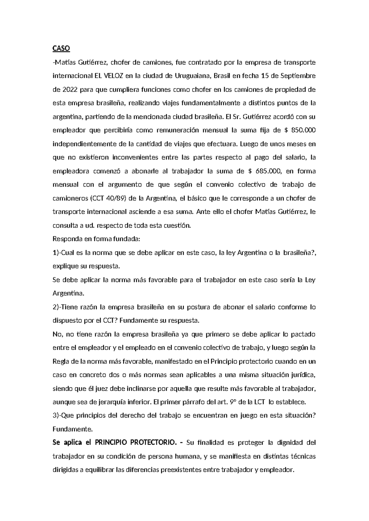 Caso Sobre Orden Jerarquico Y Ambito De Aplicacion De Las Normas ...