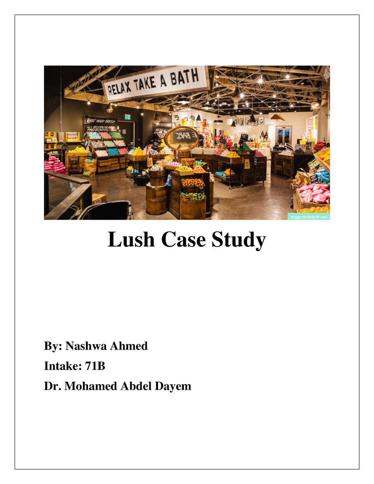 lush csr case study