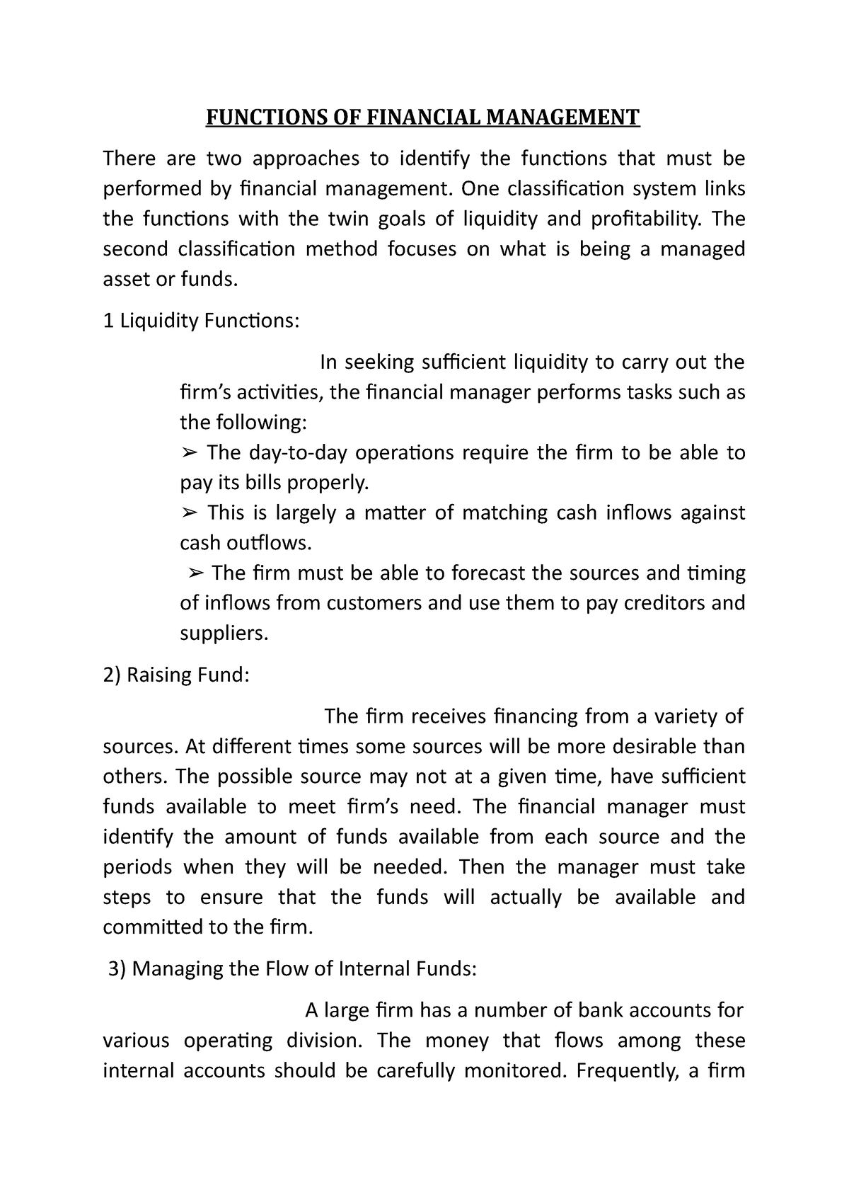 Functions OF Financial Management - FUNCTIONS OF FINANCIAL MANAGEMENT ...