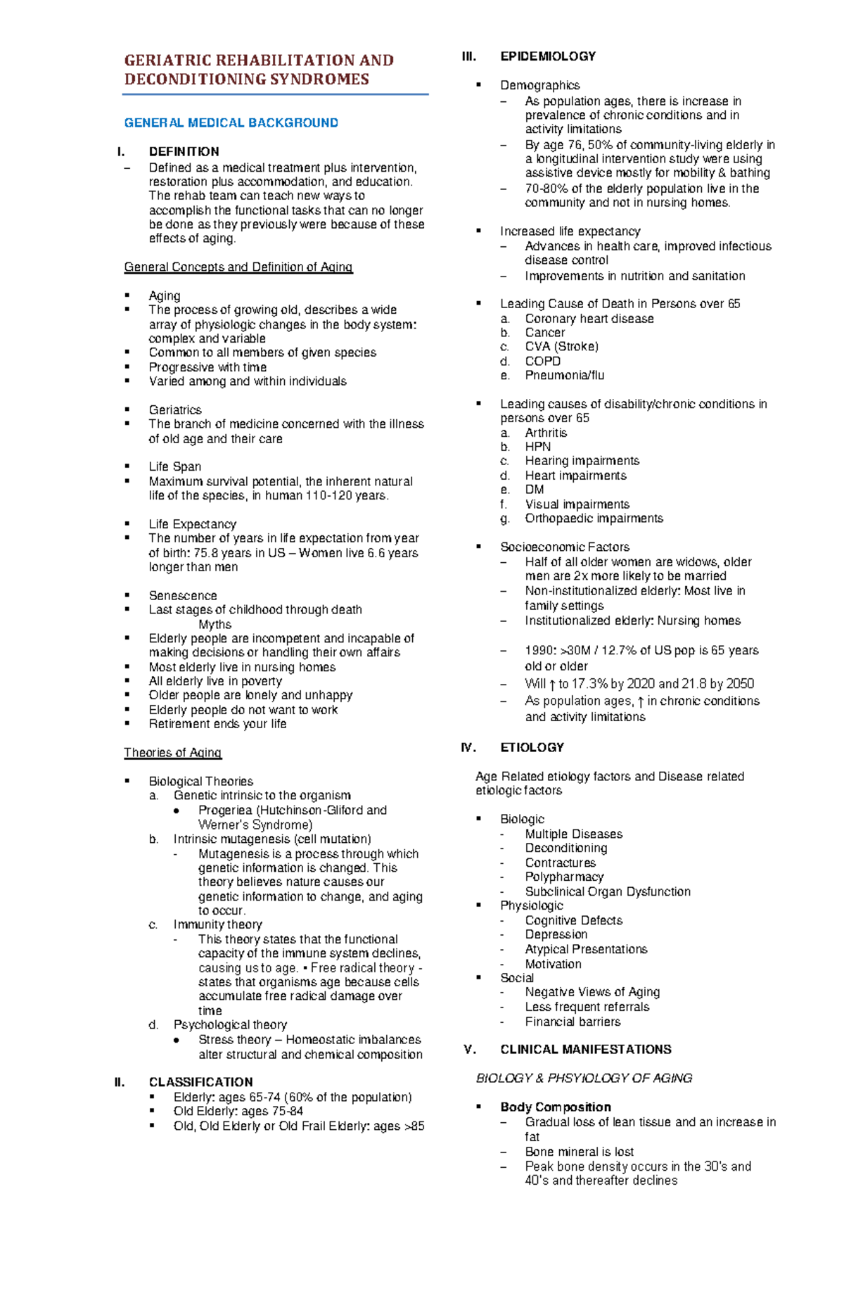 9- Geriatrics - GERIATRIC REHABILITATION AND DECONDITIONING SYNDROMES ...