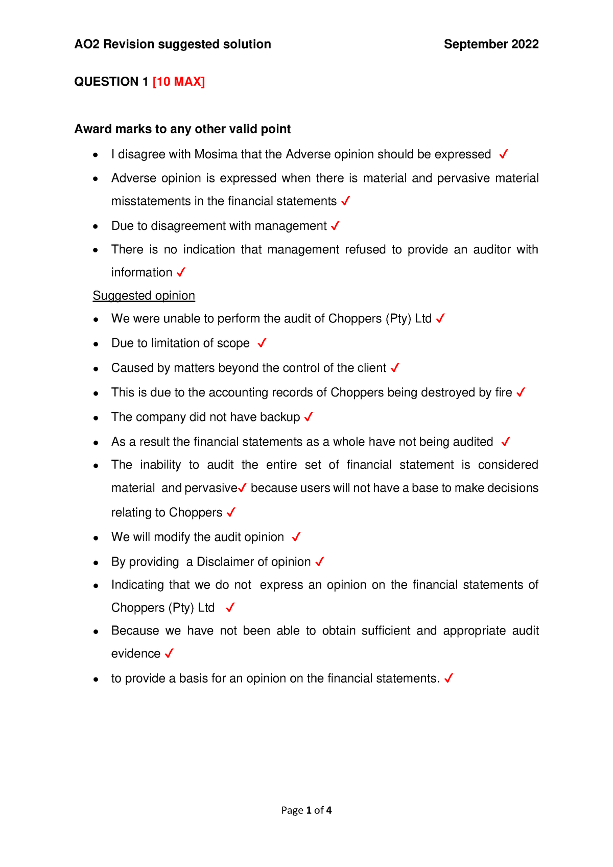 AO2 Revision Suggested Solution - QUESTION 1 [10 MAX] Award marks to ...