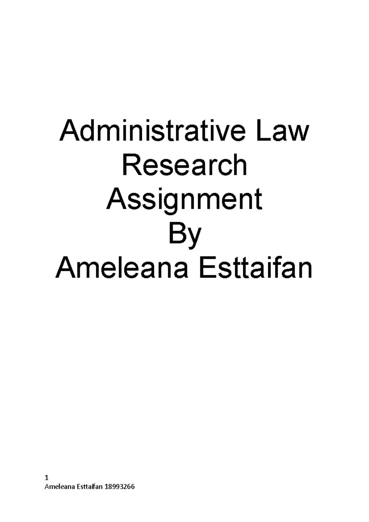 administrative law research topics