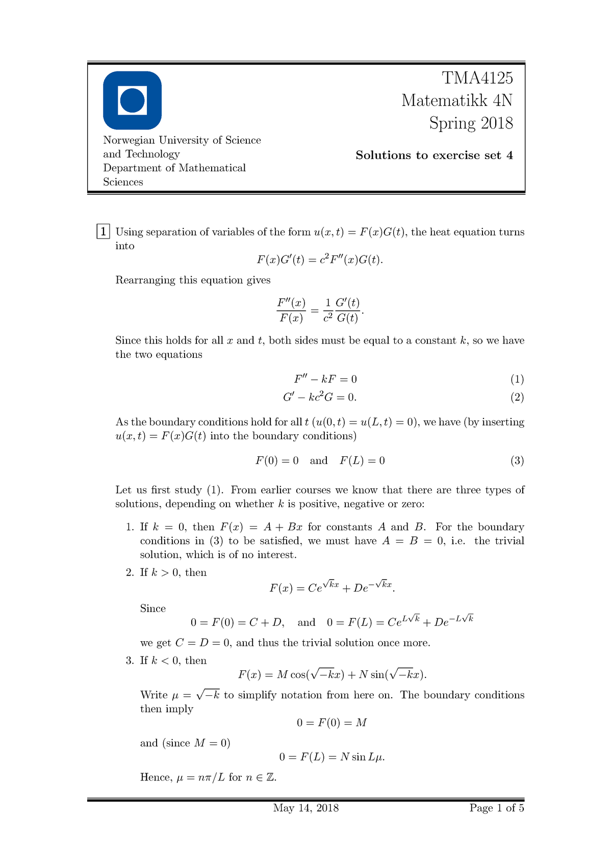 Tma4125 Lf4 Oving 4 Losningsforslag Matte 4n Matematikk 4n Studocu