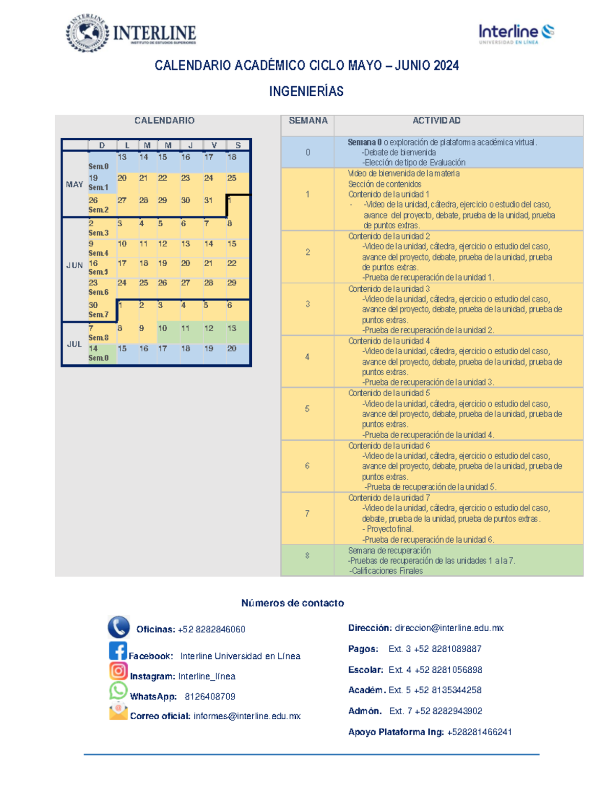 Calendario académico escuela colombiana de ingeniería 2024 3